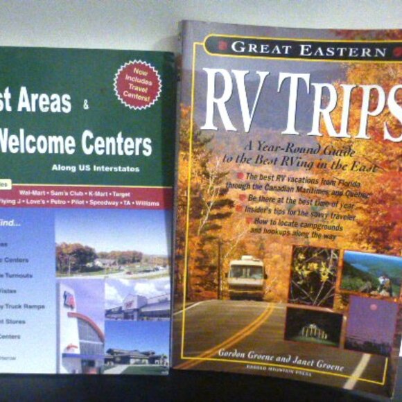 2 RV Books Great Eastern RV Trips & Rest Areas Welcome Centers US Interstate - Picture 4 of 16